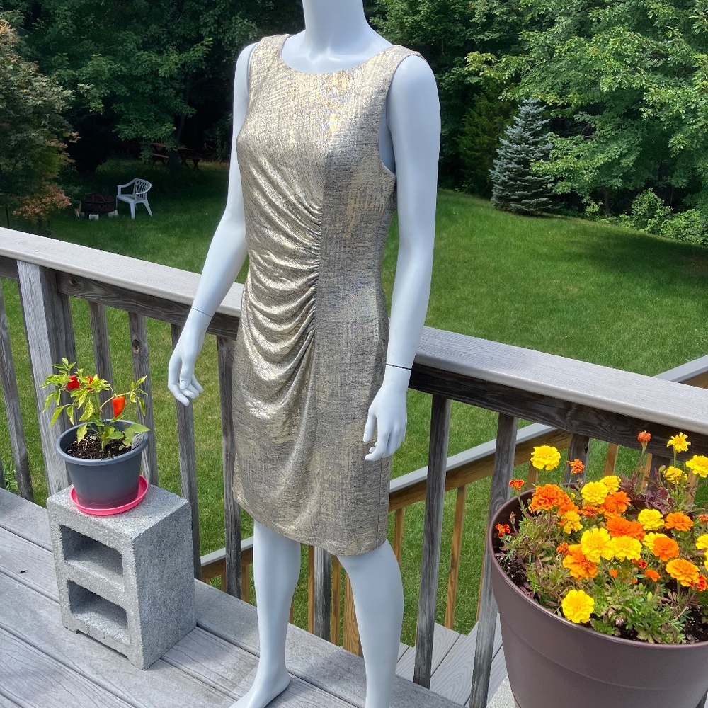 Calvin Klein, Gold Dress